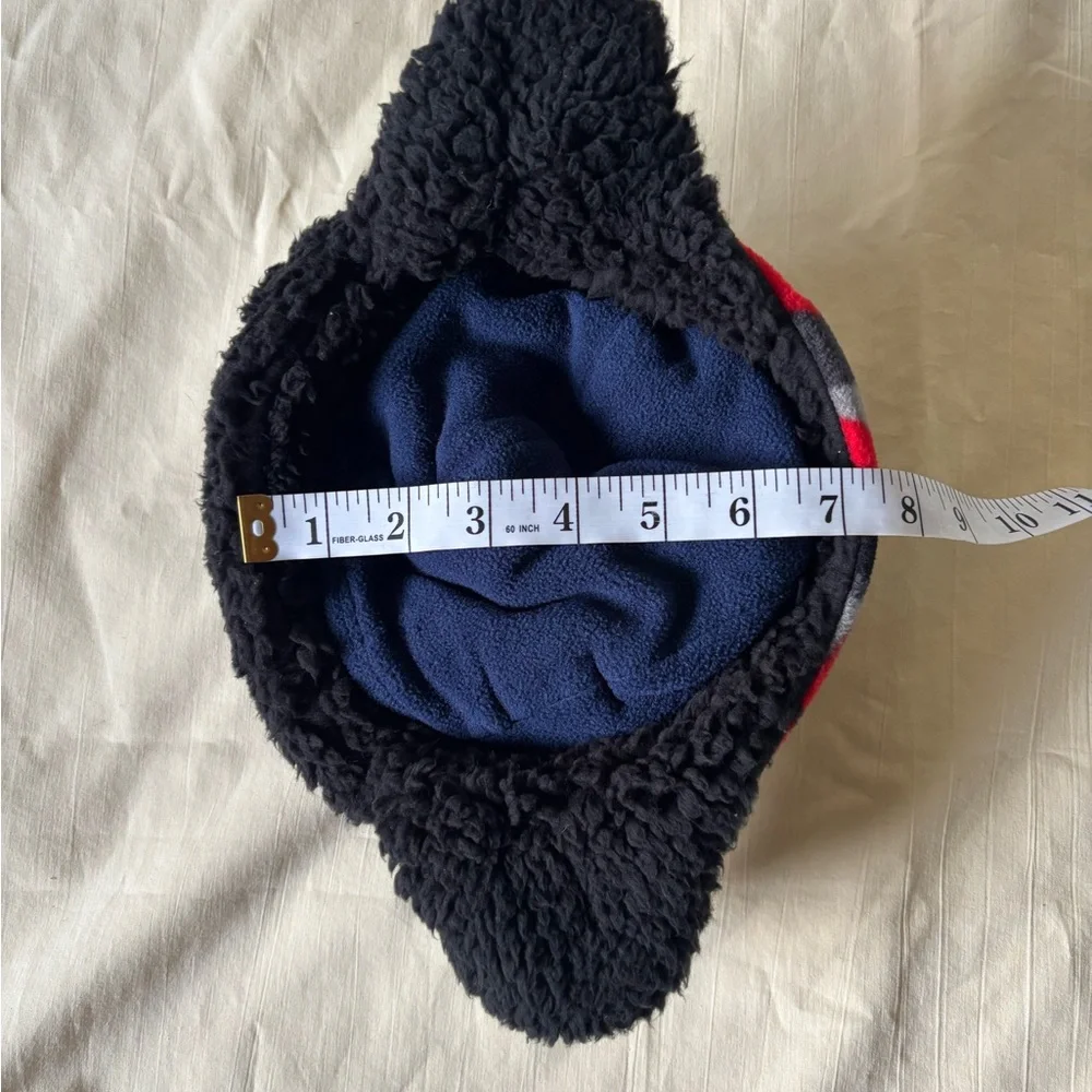 Target Red/Black Geometric Kids style Cap Hat Winter only measurements